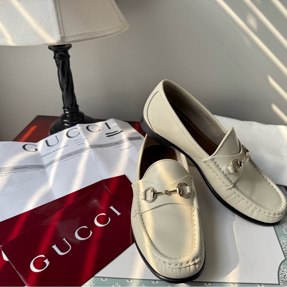 Gucci Women Horsebit Leather Loafers
